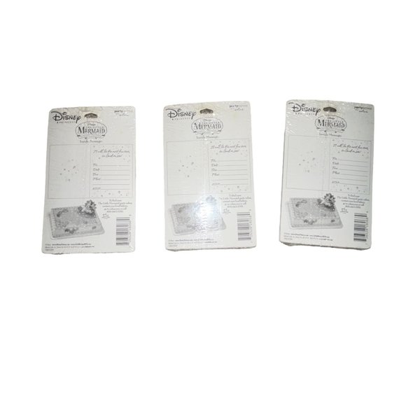 NIP Hallmark Disney Little Mermaid Ariel Birthday Party Invitations 3 Packs of 8 - Picture 2 of 3